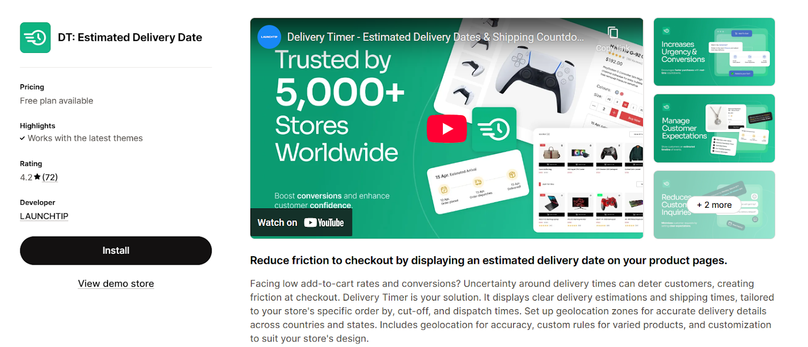 DT Estimated Delivery Date