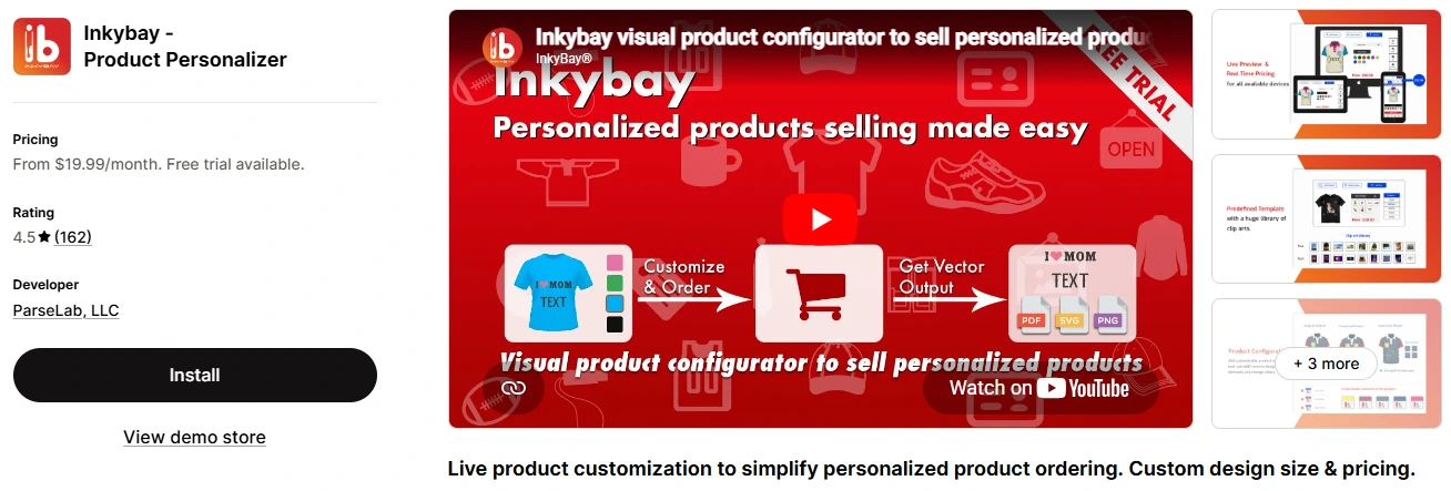 shopify app store banner image of inkybay