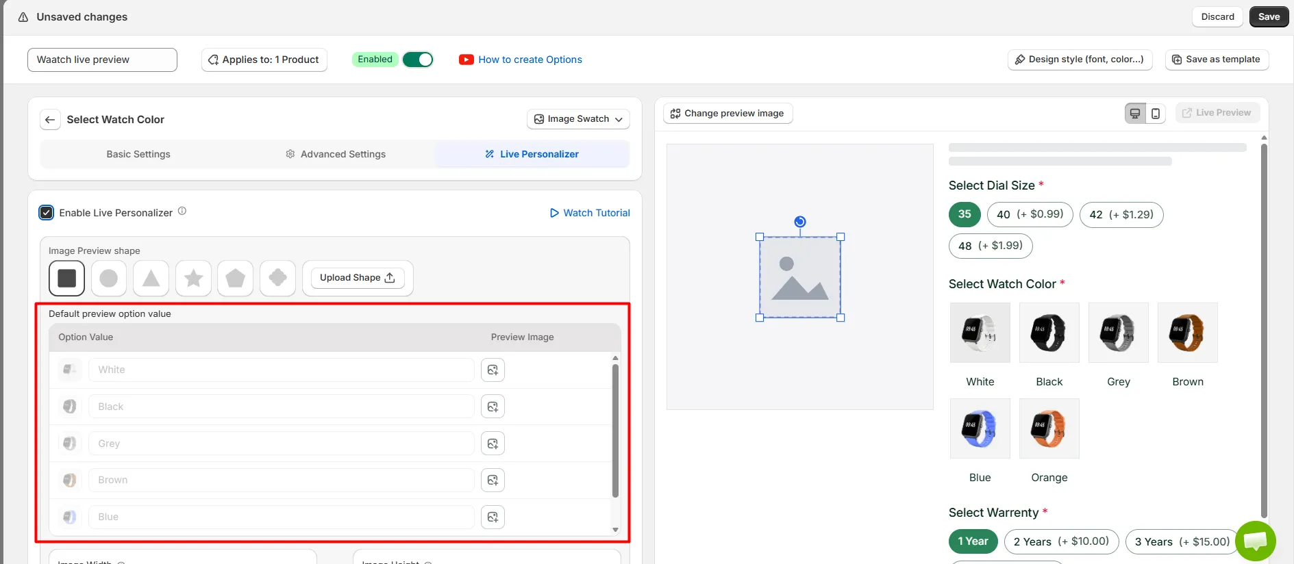 Set%20default%20preview%20value%20and%20visual%20elements%20for%20each%20option