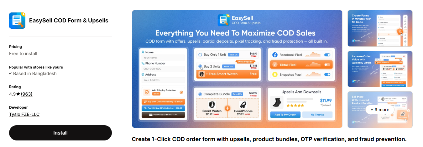 Easy Sell Shopify COD Apps