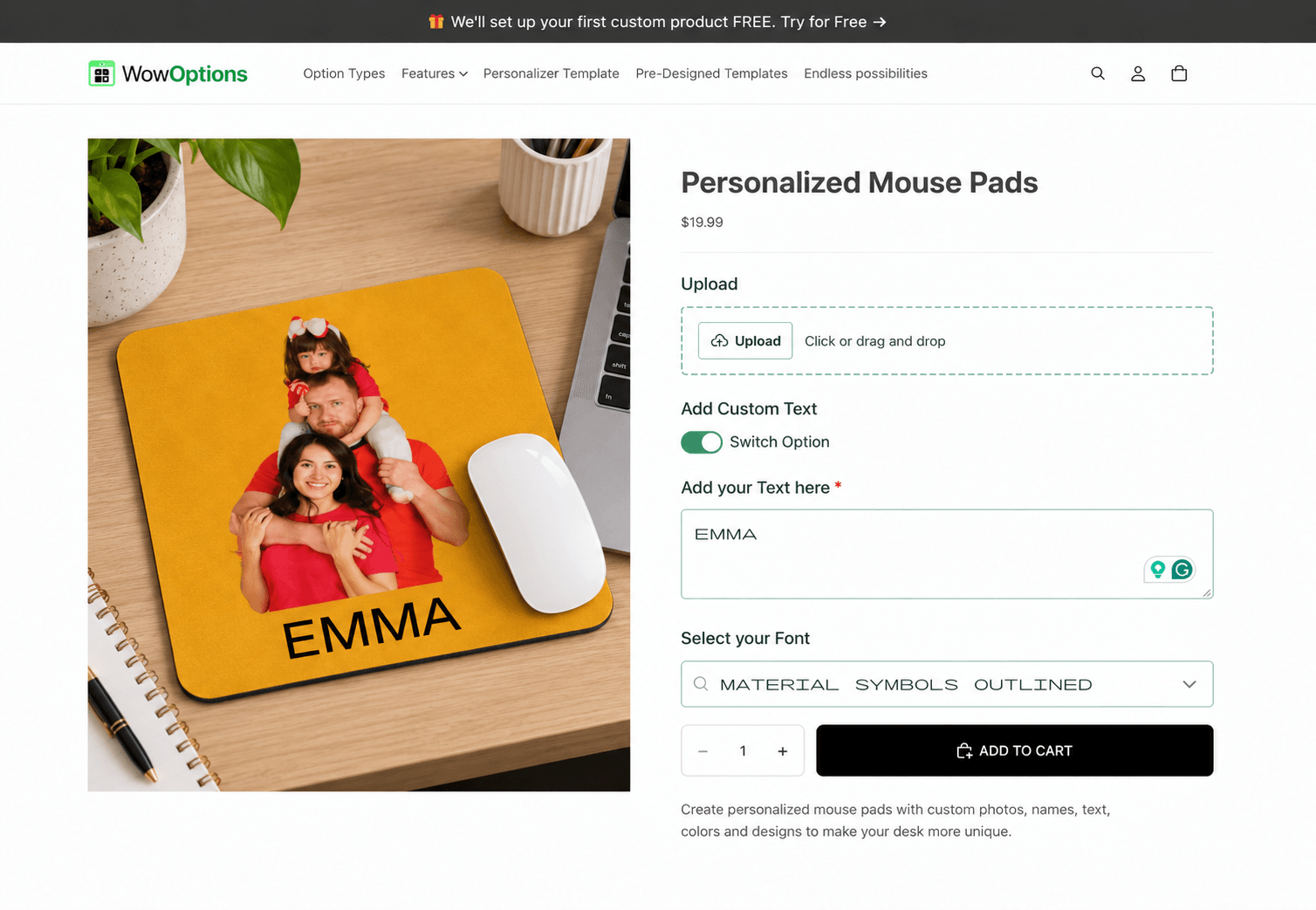 Personalized Mouse Pads