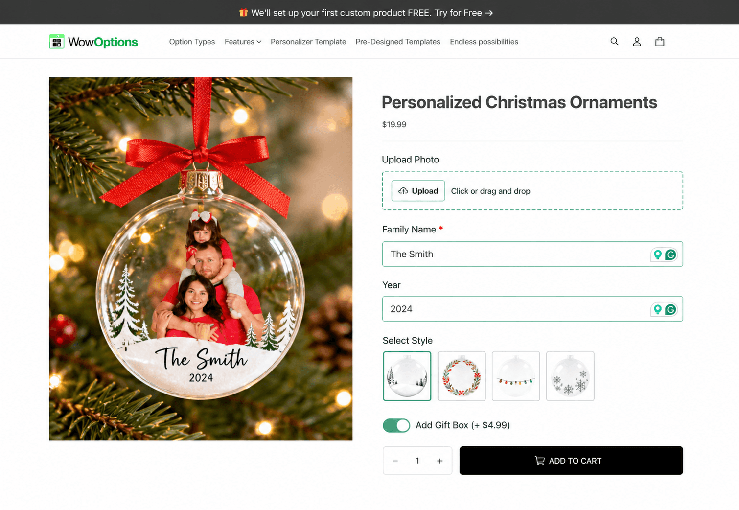Personalized Christmas Ornaments
