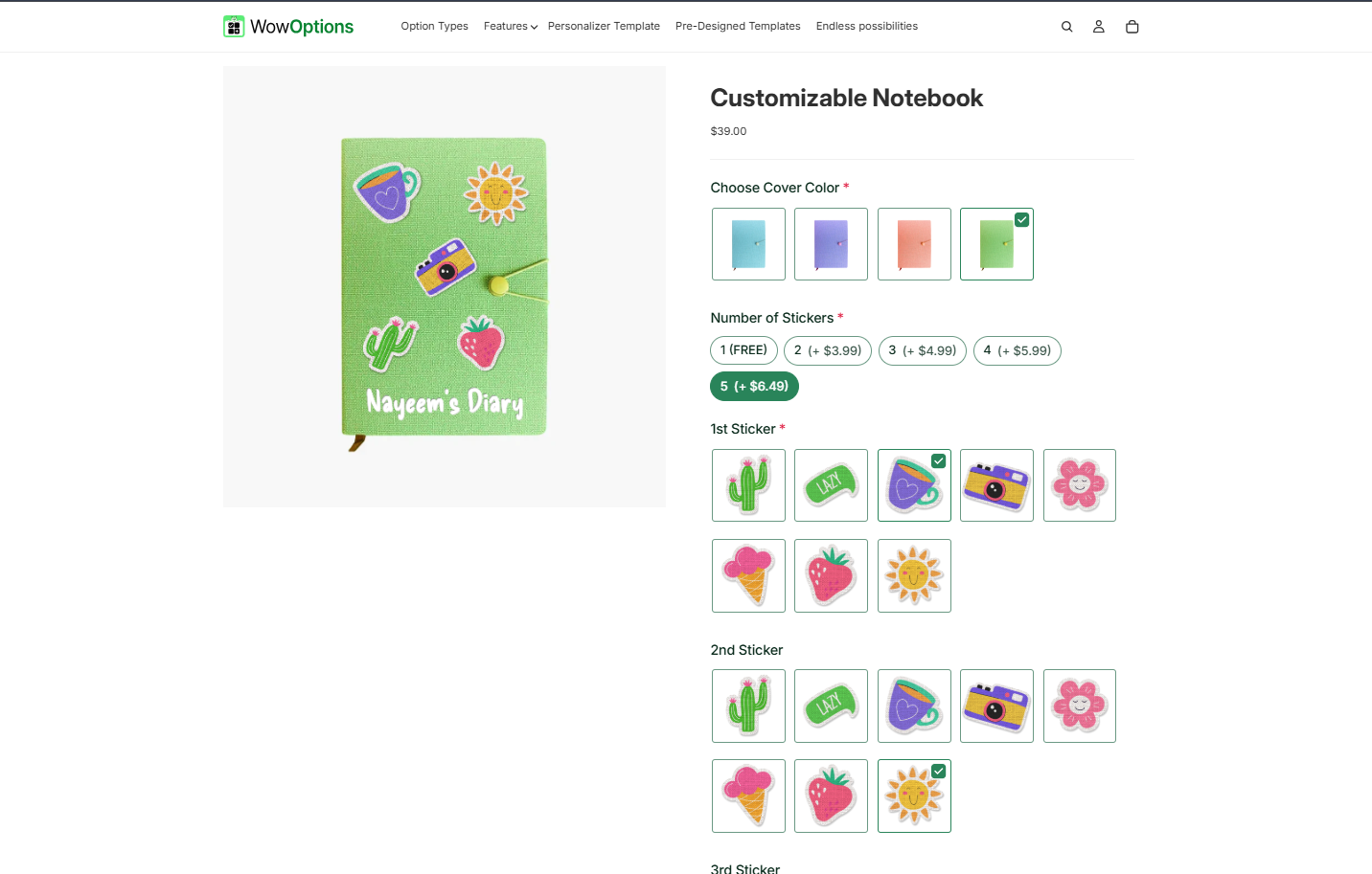 Notebooks Personalizer