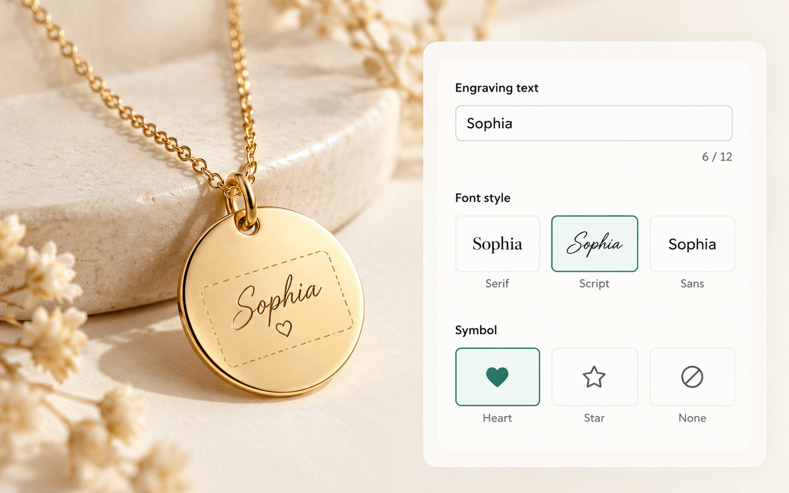 Add symbols as visual choices