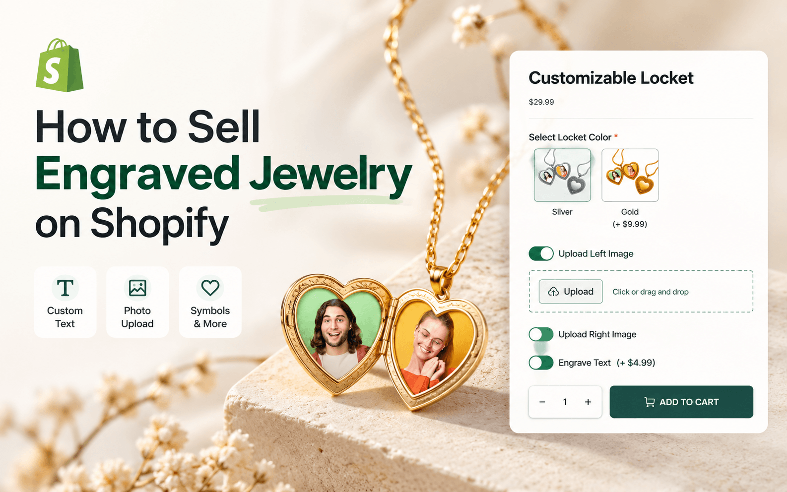 How to Sell Personalized Jewelry on Shopify