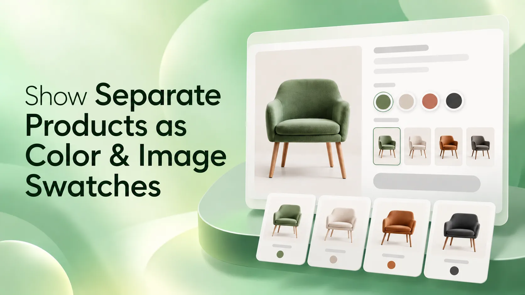 Show Separate Products as Color and Image Swatches on Shopify
