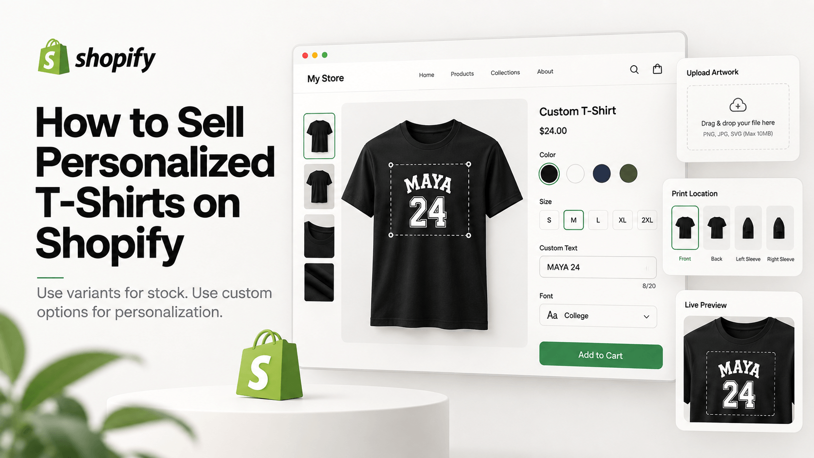 How to Sell Personalized T-Shirts on Shopify