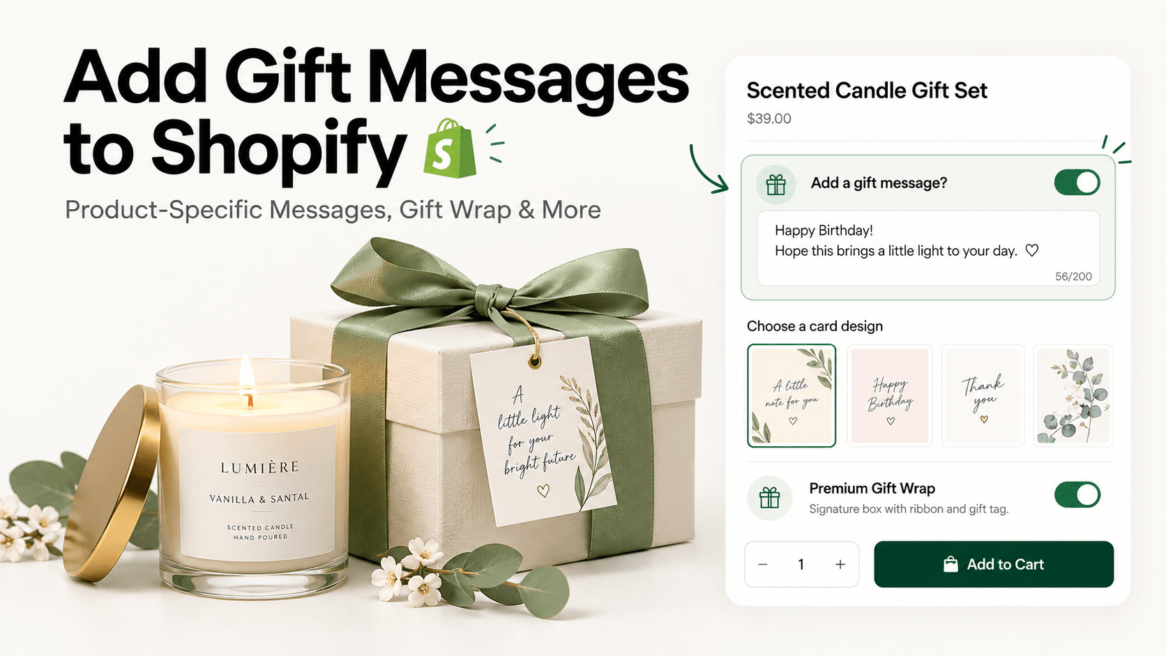 How to Add a Gift Message to a Shopify Product