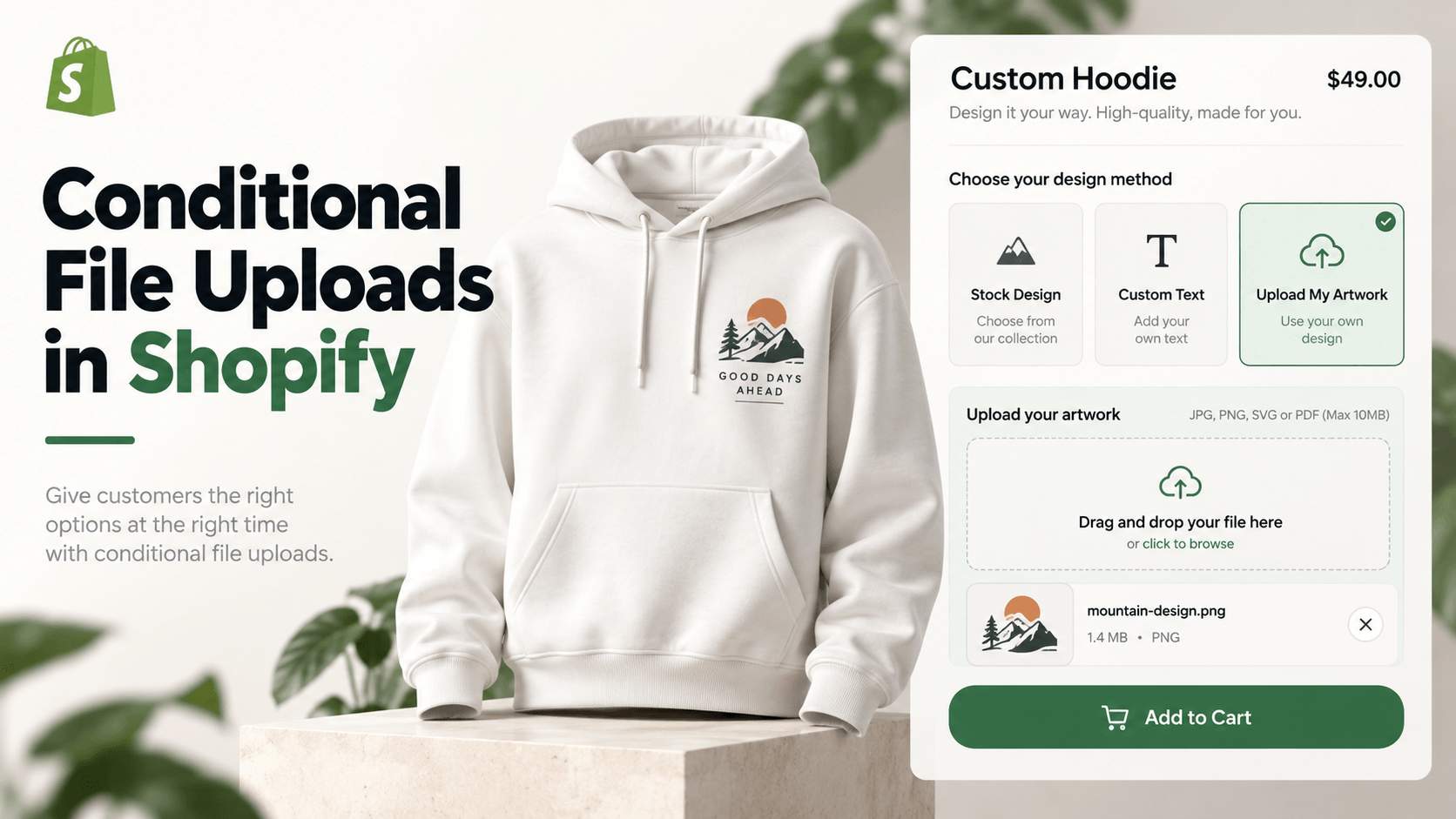 How to Add Conditional File Uploads to Shopify Products